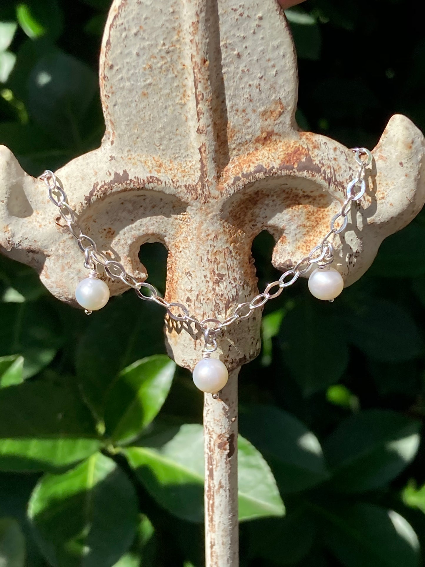 Sterling Silver Pearl Bracelet