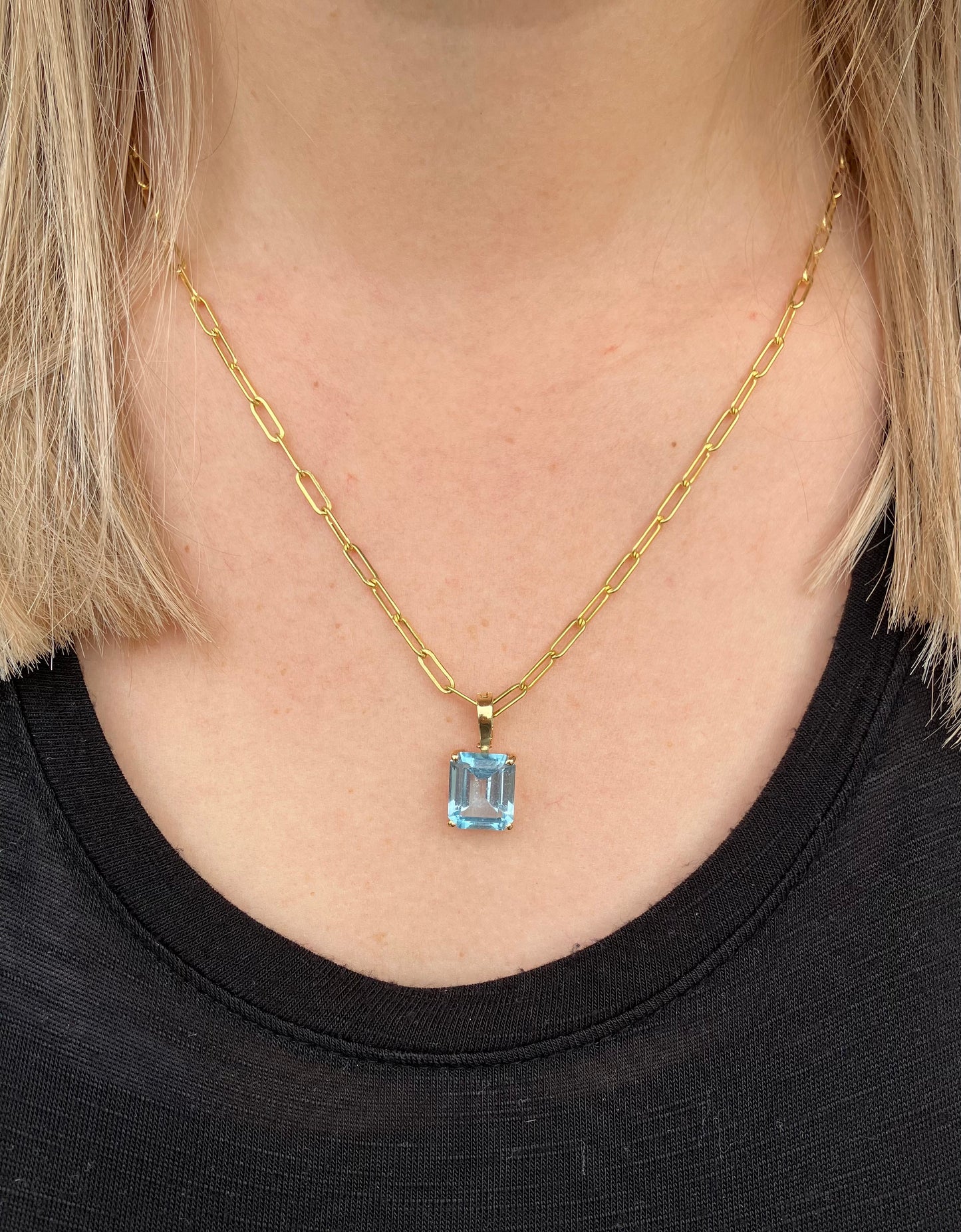 Sky Blue Topaz Necklace