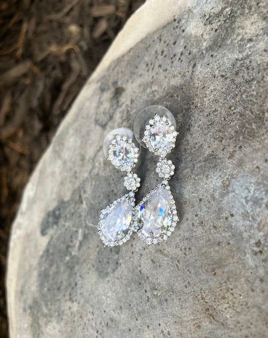CZ Dangle Earrings