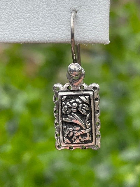 Sterling Silver Art Earrings