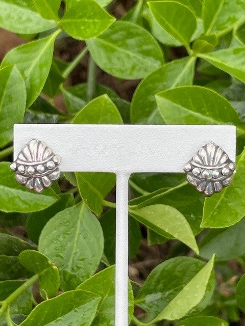 Sterling Silver Fleur De Lis Earrings