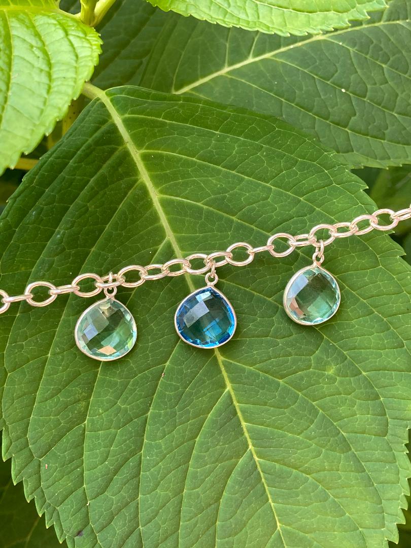 Sterling Silver Quartz Bracelet