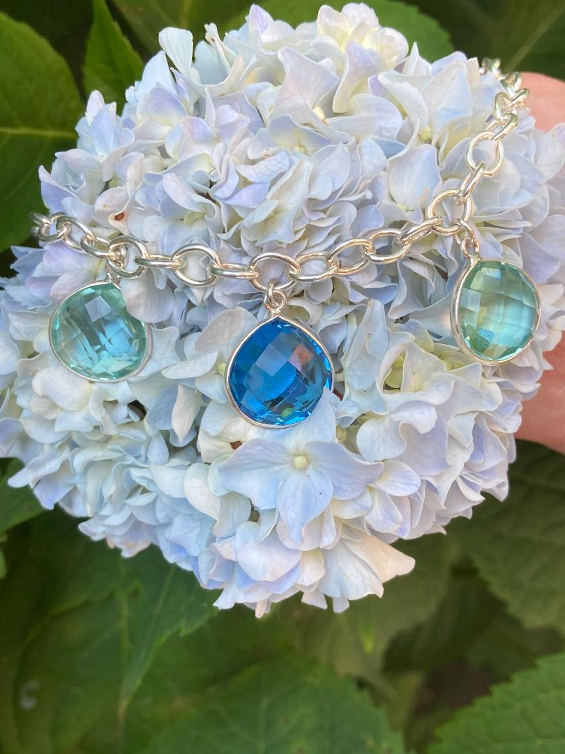 Sterling Silver Quartz Bracelet