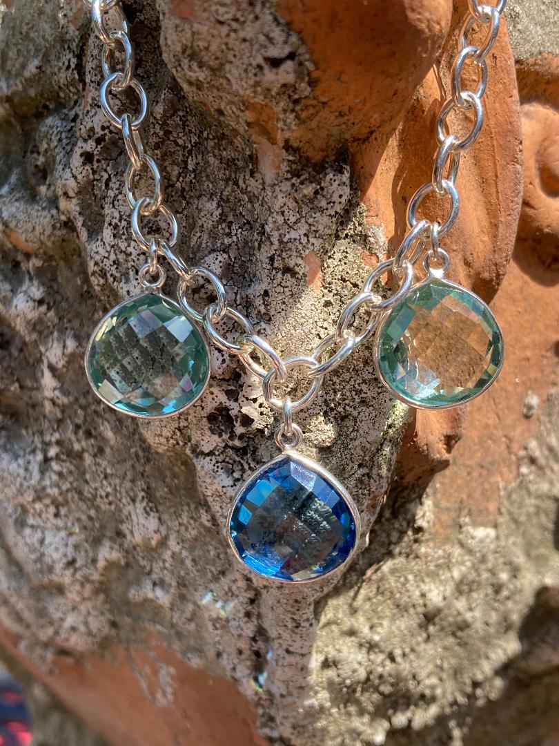 Sterling Silver Quartz Bracelet