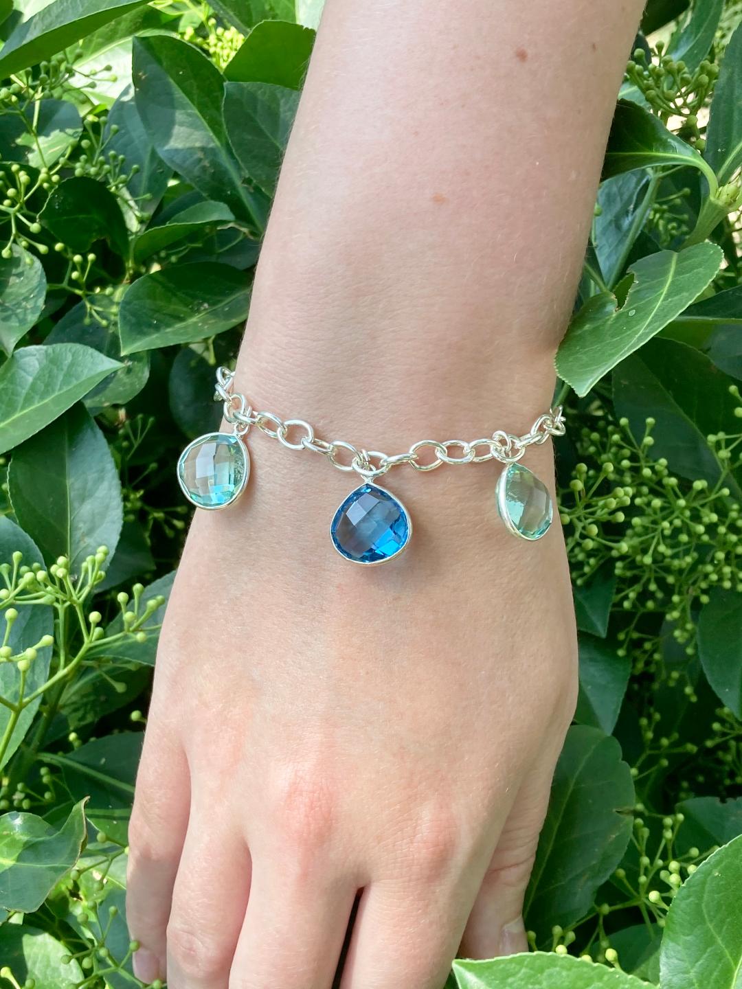 Sterling Silver Quartz Bracelet