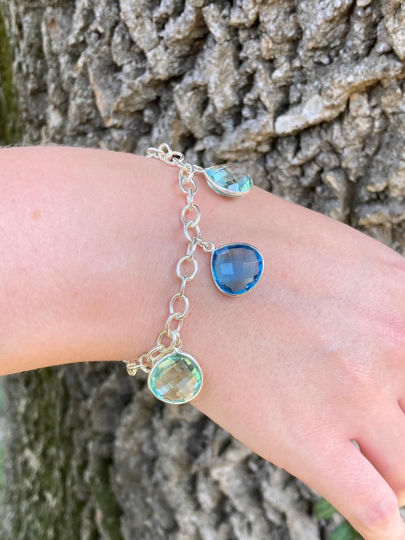 Sterling Silver Quartz Bracelet